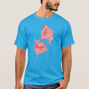 Niedliche Paare von Cartoon Merpigs T - Shirt