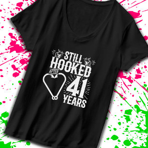 Niedliche Paare zum 41. Geburtstag Verheiratet 41 T-Shirt