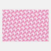 Niedliche Packpapierblätter mit weißen Krawatte Geschenkpapier Set (Vorderseite 3)