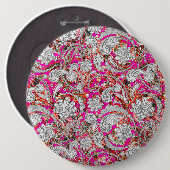 Niedliche Paisley-Muster Button (Vorne & Hinten)