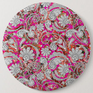Niedliche Paisley-Muster Button