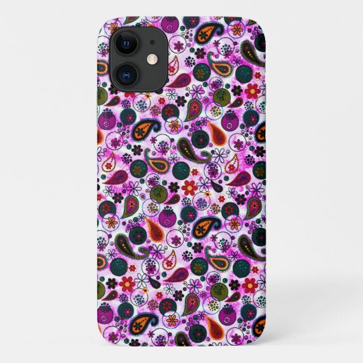 Niedliche Paisley-Muster Case-Mate iPhone Hülle (Rückseite)
