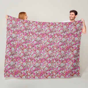 Niedliche Paisley-Muster Fleecedecke