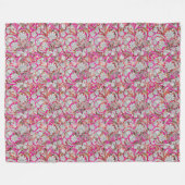 Niedliche Paisley-Muster Fleecedecke (Vorderseite (Horizontal))