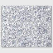 Niedliche Paisley-Muster Geschenkpapier (Flach)