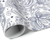 Niedliche Paisley-Muster Geschenkpapier (Rolleneckpunkt)