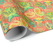 Niedliche Paisley-Muster Geschenkpapier (Rolleneckpunkt)
