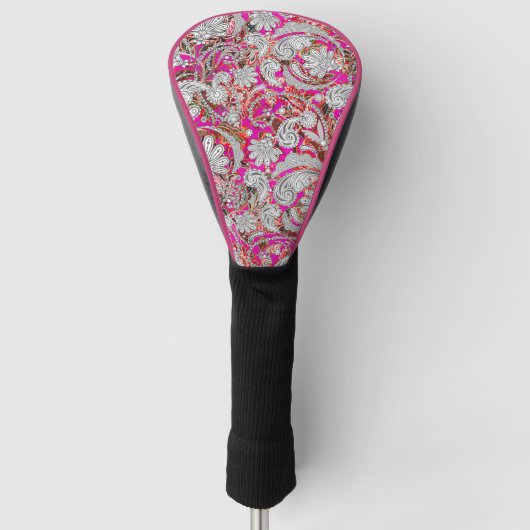Niedliche Paisley-Muster Golf Headcover (Vorderseite)