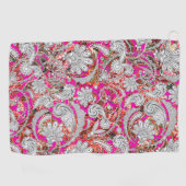 Niedliche Paisley-Muster Golfhandtuch (Horizontal)