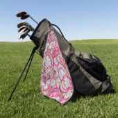 Niedliche Paisley-Muster Golfhandtuch (Gras)