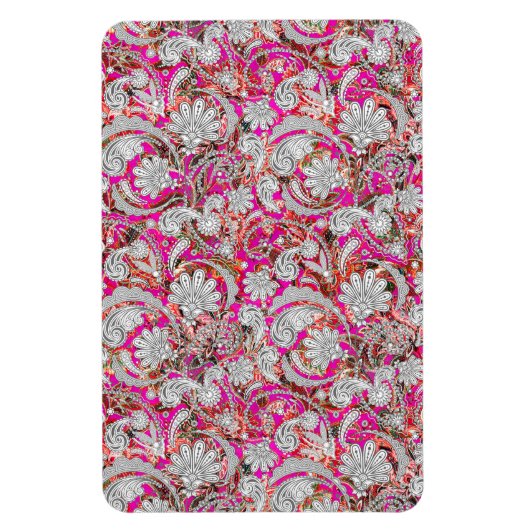 Niedliche Paisley-Muster Magnet (Vertikal)
