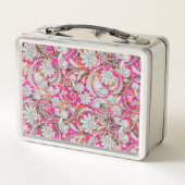 Niedliche Paisley-Muster Metall Brotdose (Rückseite)