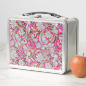 Niedliche Paisley-Muster Metall Brotdose (Beispiel)