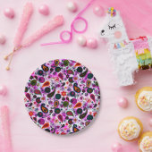 Niedliche Paisley-Muster Pappteller (Party)