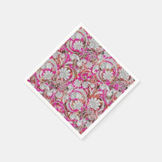 Niedliche Paisley-Muster Serviette (Ecke)