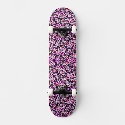 Niedliche Paisley-Muster Skateboard (Vorderseite)