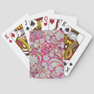 Niedliche Paisley-Muster Spielkarten