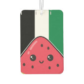 Niedliche Palästinafahne mit wassermelonfreiem Pal Autolufterfrischer (Rückseite)