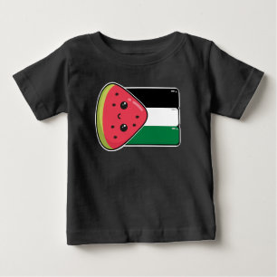 Niedliche Palästinafahne mit wassermelonfreiem Pal Baby T-shirt
