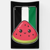Niedliche Palästinafahne mit wassermelonfreiem Pal Banner (Vertikal)