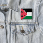 Niedliche Palästinafahne mit wassermelonfreiem Pal Button (Beispiel)