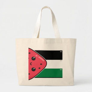 Niedliche Palästinafahne mit wassermelonfreiem Pal Jumbo Stoffbeutel