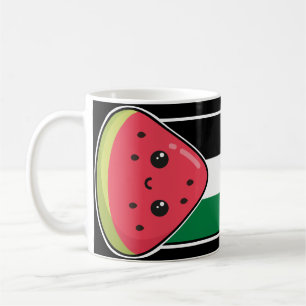 Niedliche Palästinafahne mit wassermelonfreiem Pal Kaffeetasse