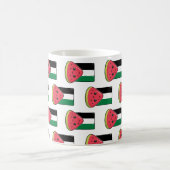Niedliche Palästinafahne mit wassermelonfreiem Pal Kaffeetasse (Mittel)