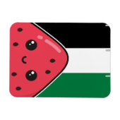 Niedliche Palästinafahne mit wassermelonfreiem Pal Magnet (Horizontal)