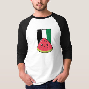 Niedliche Palästinafahne mit wassermelonfreiem Pal T-Shirt