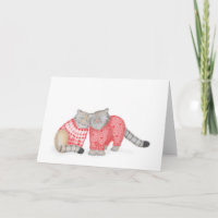 Niedliche Pallas Katzen in Liebe leere Karte