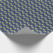 Niedliche Palm Beach Preppy Alligators Geschenkpapier (Ecke)