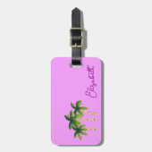 Niedliche Palmen Gepäckanhänger (Vorderseite vertikal)