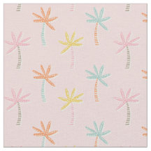 Niedliche Palmen im hellrosa Hintergrund