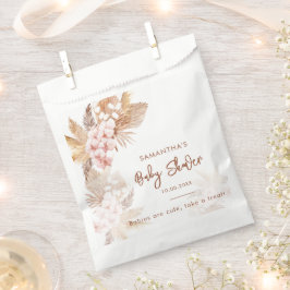 Niedliche Pampas Grass Boho Girl Babydusche Geschenktütchen