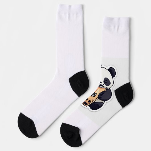 Niedliche Panda-Abbildung-Socken Socken (Linkes Detail)