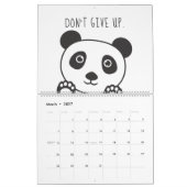 Niedliche Panda Animal Motivation Inspiration Kind Kalender (Mär 2027)