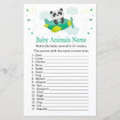 Niedliche Panda Baby Animes Name Game (Vorderseite)