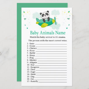 Niedliche Panda Baby Animes Name Game