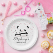 Niedliche Panda Baby Duschpapier Teller (Party)