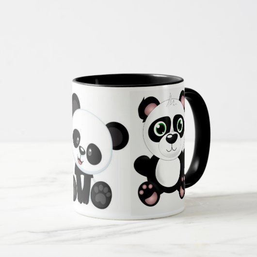 Niedliche Panda-Baby-Tasse Tasse (VorderseiteRechts)