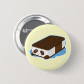Niedliche Panda-Bar-Eiscreme Button (Vorne & Hinten)