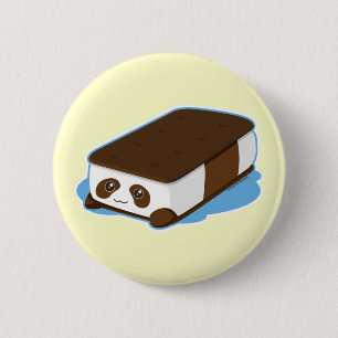 Niedliche Panda-Bar-Eiscreme Button