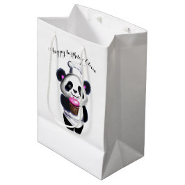 Niedliche Panda Bär-Geschenktasche Mittlere Geschenktüte