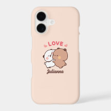 Niedliche Panda Bären Liebe, Personalisierter Mädc