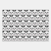 Niedliche Panda-Bärenmuster-Umhüllung von Papierbl Geschenkpapier Set (Vorderseite 3)