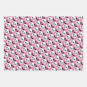 Niedliche Panda-Bärenmuster-Umhüllung von Papierbl Geschenkpapier Set (Vorderseite)