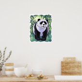 Niedliche Panda Bear Art Poster (Küche)
