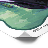 Niedliche Panda Bear Art Poster (Ecke)