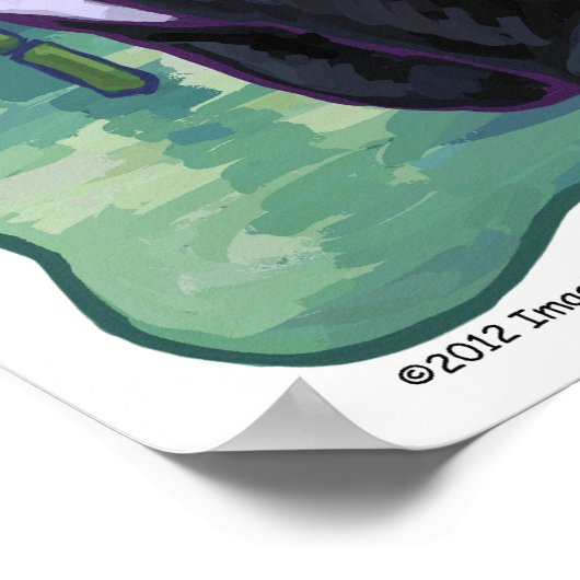 Niedliche Panda Bear Art Poster (Ecke)